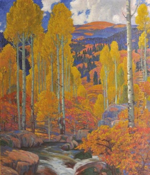 Aspens In Autumn - view 1