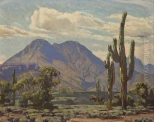 Landscape With Saguaro by Carl Redin