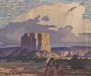 Sunset Landscape by Carl Redin