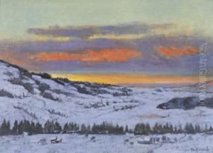 Winterliche Juralandschaft Im Abendrot Winterliche Juralandschaft Im Abendrot
