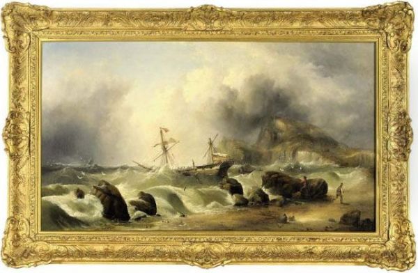 A Shipwreck In A Storm Off The Coast - view 1