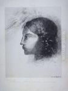Au Reveil J'apercus La Deesse De L'intelligible, Au Profil Severe Et Dur by Odilon Redon
