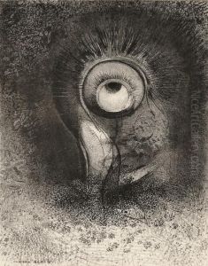 Il Y Eut Peut-etre Une Vision Premiere Essayee Dans La Fleur by Odilon Redon