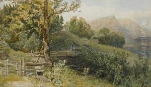 Landscape With Figures by Joseph Charles Reed