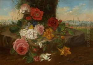 Blumenstillleben by Johannes Reekers