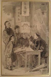 Le Portraitiste Chinois by Felix-Elie Regamey