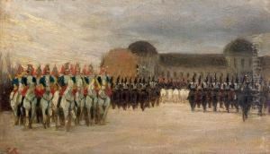 Revue Devant L'ecole Militaire by Guillaume Regamey