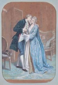 Scene Galante by Augustin Regis