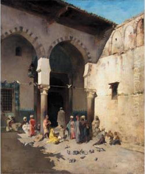 Devant La Mosquee - view 1