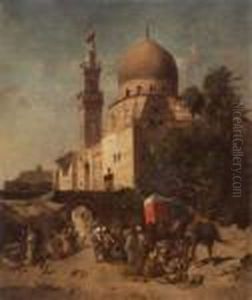 Bedouin Camp By The Walls Of A City