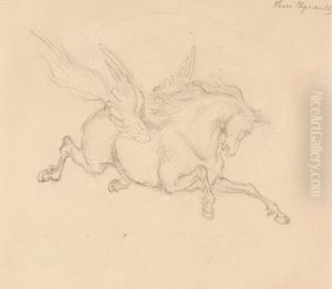Cheval Aile by Regnault Henri