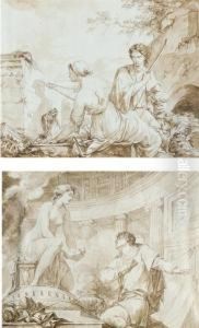 The Origin Of Painting, Or Dibutade Tracing The Profile Of Theshepherd