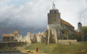 Vue De L'eglise Saint-pierre De Montmartre, Avec Le Telegrapheoptique De Chappe