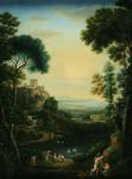 Nymphs In An Arcadian Landscape - view 1