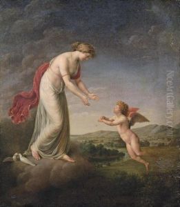 Venus Consoling Cupid Stung By A Bee