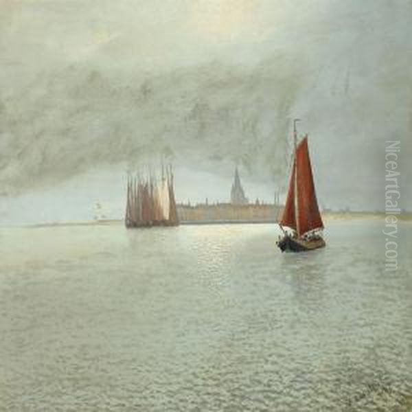 Coastal Scenery At Schelde, Holland - view 1