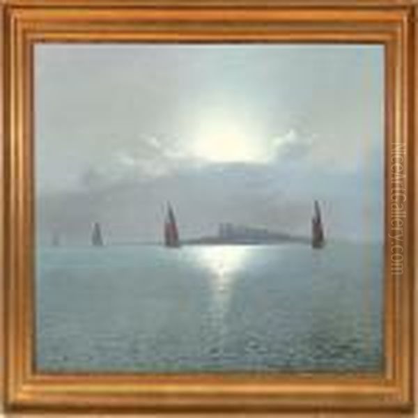 Mondaufgang. (kuste Flandern) - view 1
