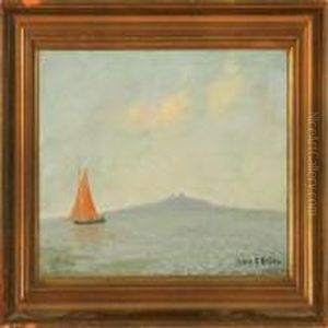 Marine With A Sailing Ship On Calm Water by Alexander, Prof. Reich-Staffelstein