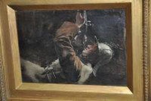 Roundhead Firing Musket by George, Sir Reid