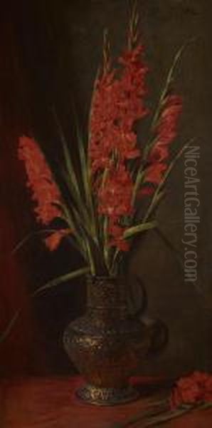 A Still Life Of Gladioli - view 1