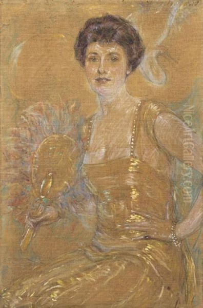 Lady With Fan - view 1
