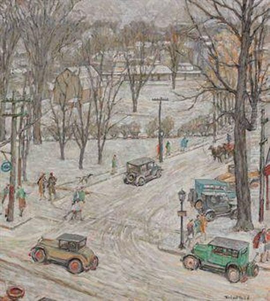 Street Scene In Winter - view 1
