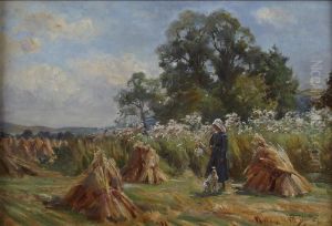 Harvest Time Glen Findlas by Robert Payton Reid
