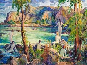 Nymphs By The Sea by Charles Reiffel