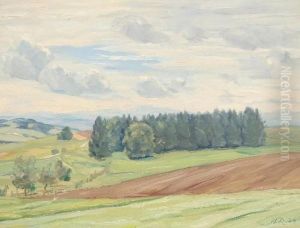 Sommerlichelandschaft Bei Dollendorf by Heinrich Reifferscheid