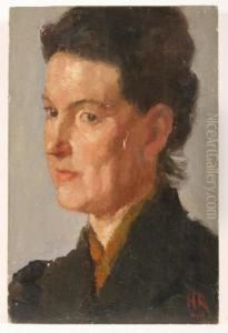 Portrait Einerfrau, Dreiviertelprofil by Heinrich Reifferscheid