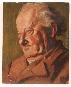 Portrait Einesalten Mannes, Dreiviertelprofil by Heinrich Reifferscheid