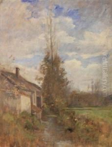 Le Lavoir A Morestel by Claude Reignier
