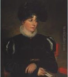 Portrait Of Charles Edward Reinagle by George Philip Reinagle
