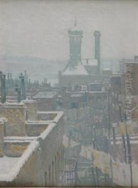 New York Rooftops In Winter - view 1