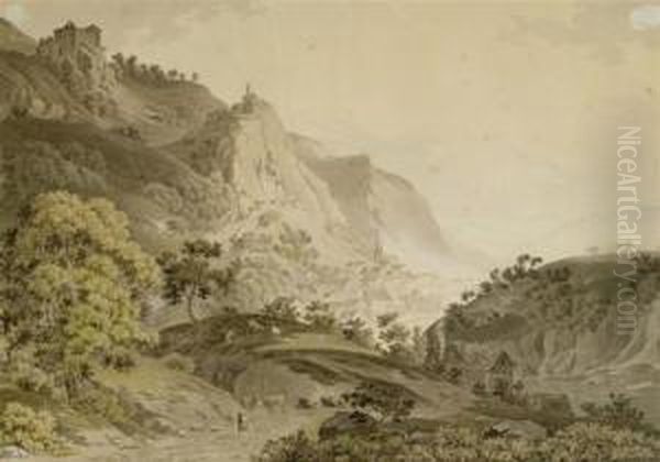 View Of Ida Oberstein With Burg Bosselstein And Felsenkirche - view 1