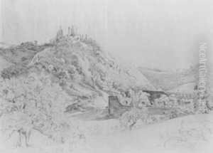 Burg Hohenstein Im Taunus. by Friedrich Chr. Reinermann