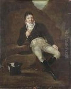 Portrat Eines Edelmannes Vor Hugeliger Landschaft. by Reinhard Josef Alfons Alois