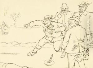 Beim Eisstockschiesen