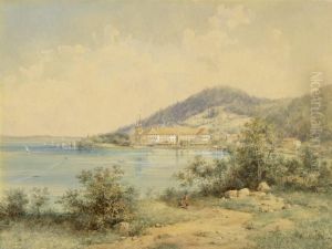 Blick Auf Das Kloster Tegernsee