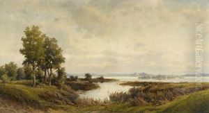 Ansicht Vom Chiemsee. by Friedrich August Reinhardt