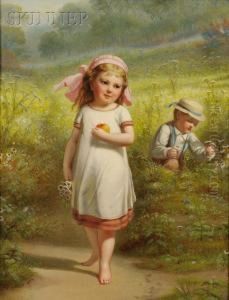 Playing Among The Daisies