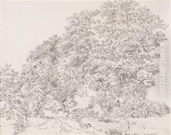 Two Landscape Studies With A Figure Staffage - view 1