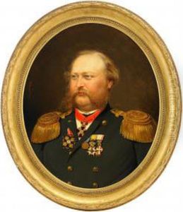 Portrait Of Leonard Jagerschjold by Bernhard Reinhold