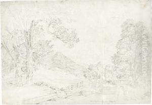 Landschaft Bei Berchtesgaden (weg Zum Konigssee) by Heinrich Reinhold