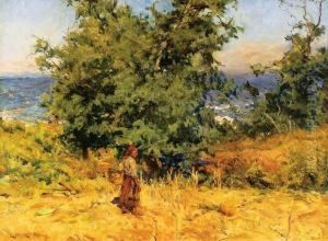 Paisagem Com Figura Feminina