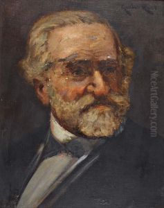 Retrato De Figura Masculina by Carlos Reis