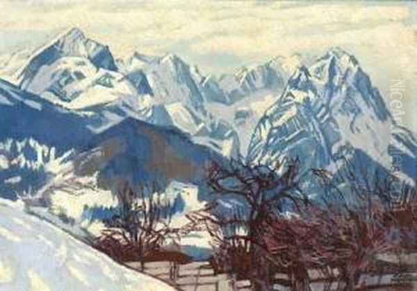 Winter Im Wettersteingebirge. - view 1