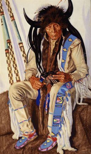 Chief Medicine Boss Ribs, Blackfeet Medicine Man - view 1