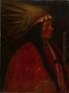 Portrait Of An Indian Chief by Winold Reiss