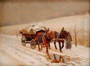 Povoz V Zime by Hermann Reisz
